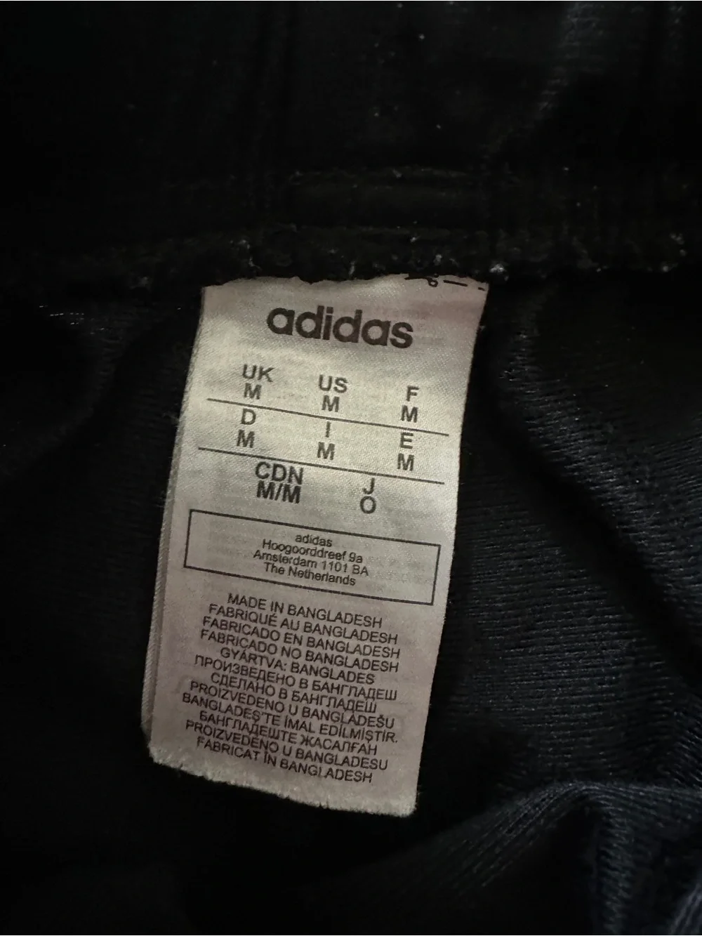 Adidas Men’s Black Track Jacket and Pants Set